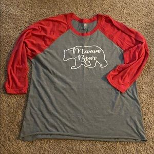 Mama bear baseball shirt